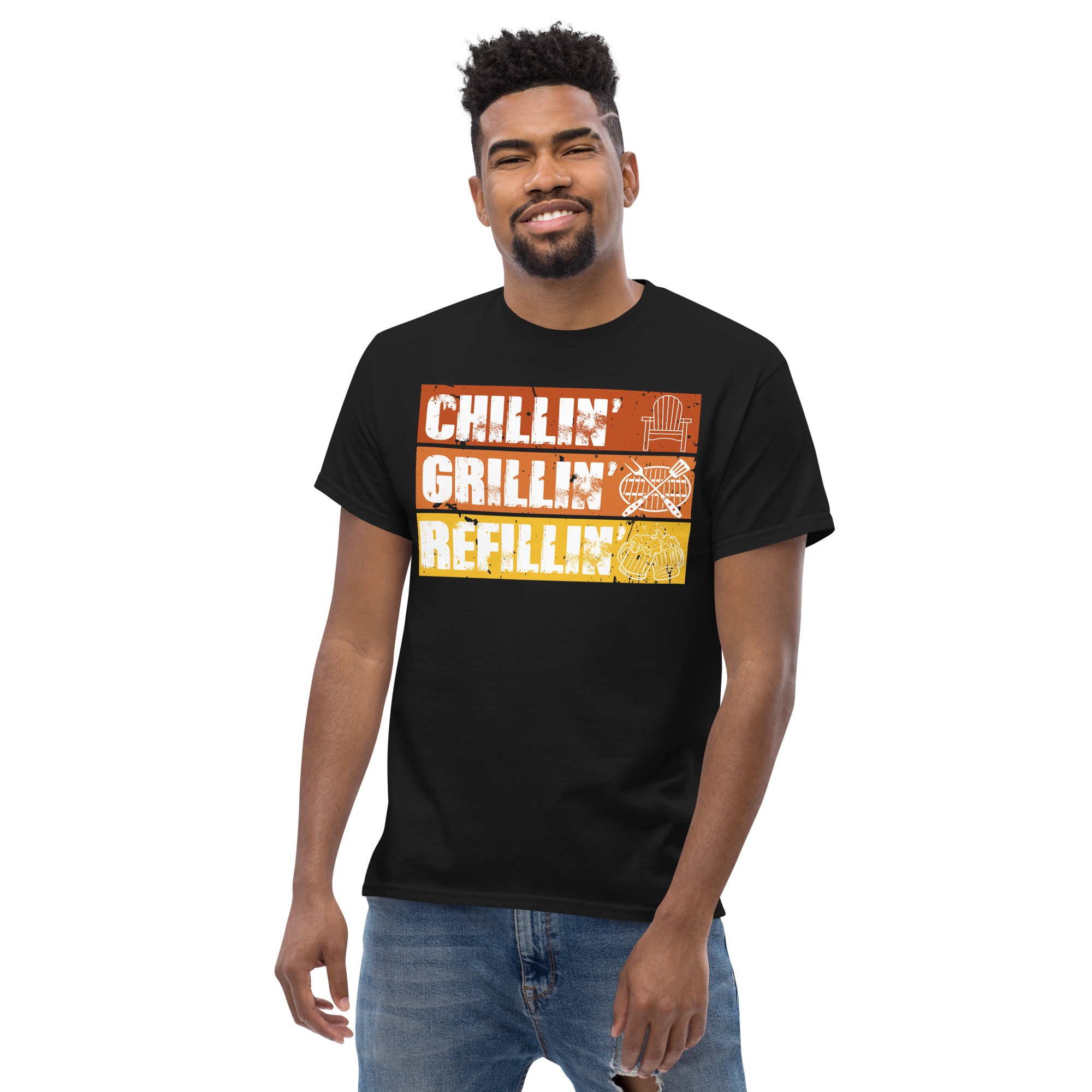 BBQ T-Shirt Chillin’ Grillin’ Refillin’