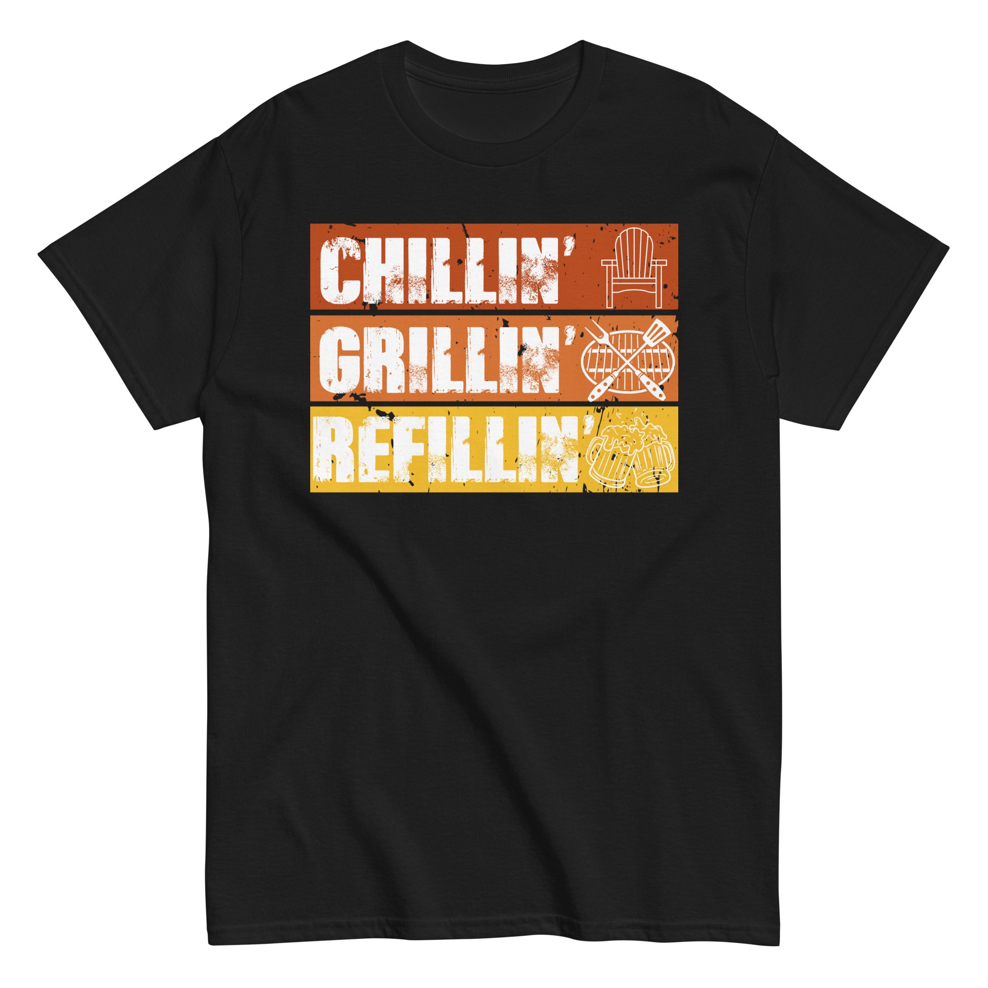 BBQ T-Shirt Chillin’ Grillin’ Refillin’