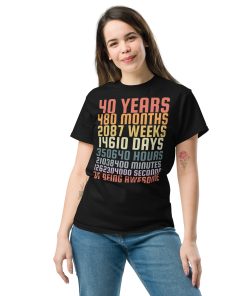 40th Birthday T Shirts 40 Years Of Being Awesome Gift T-shirts