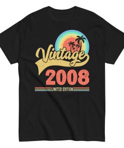 Vintage 2008 T-shirt Limited Edition 2008 Birthday T Shirt