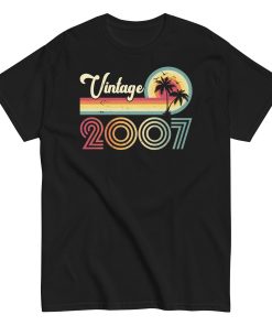 Vintage 2007 Birthday T-shirt