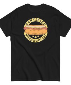 Certified Hotdogologist Funny BBQ Gift Hotdog T-Shirt