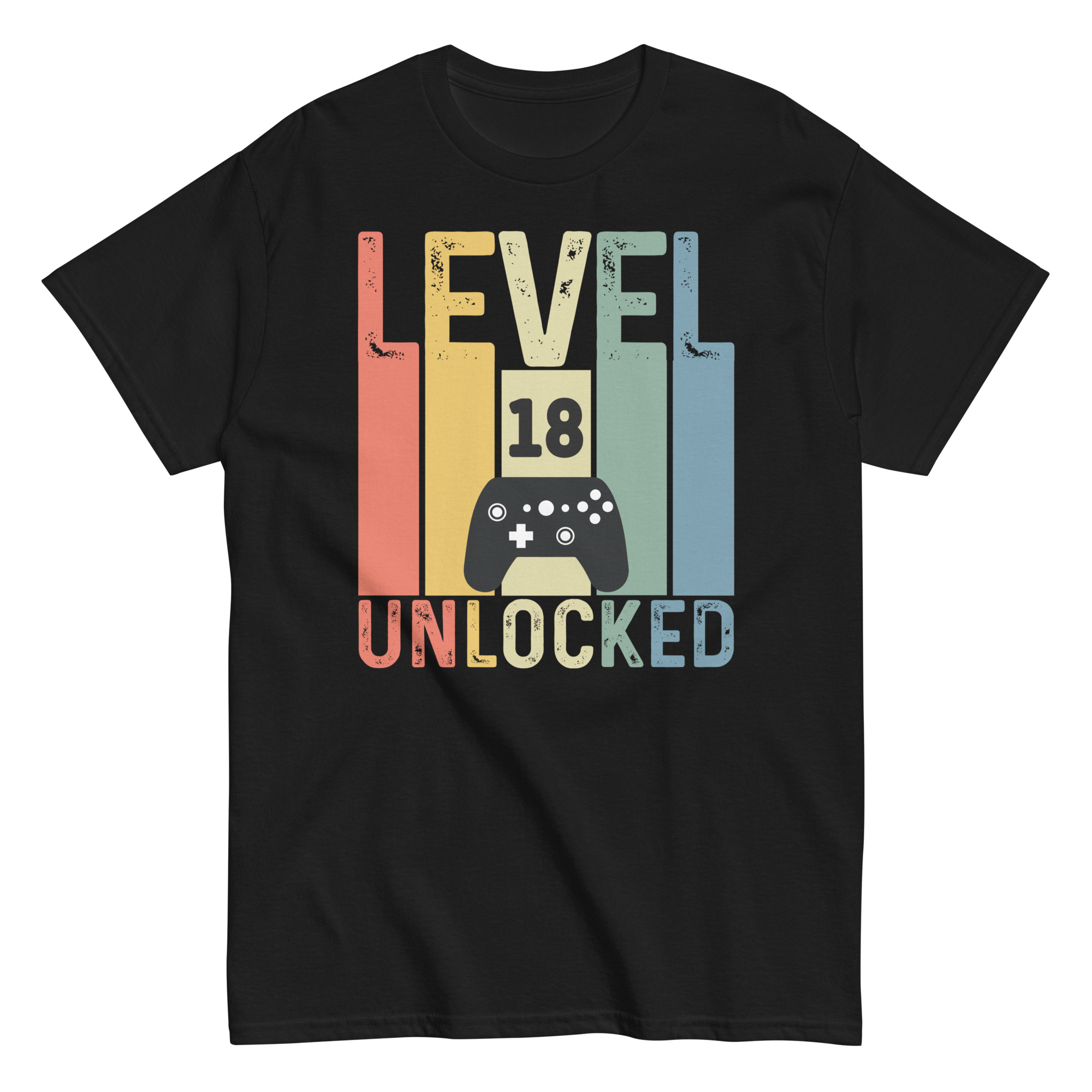 Level 18 Unlocked – 18th Birthday T-shirts for Gamers