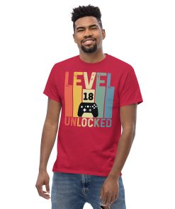 Level 18 Unlocked – 18th Birthday T-shirts for Gamers
