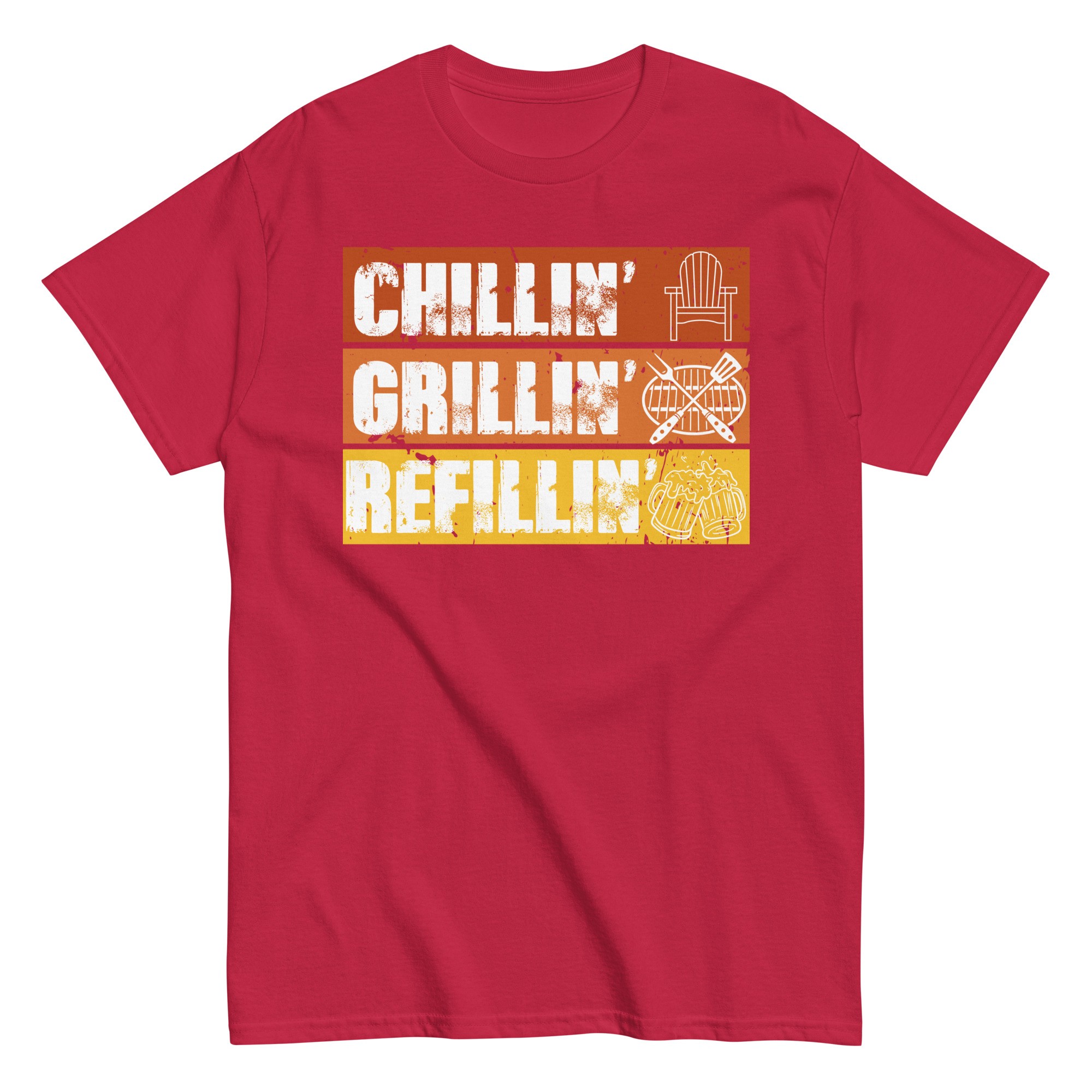 BBQ T-Shirt Chillin’ Grillin’ Refillin’