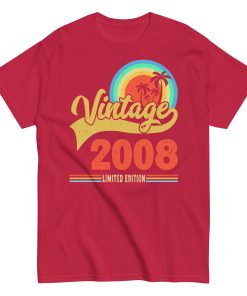 Vintage 2008 T-shirt Limited Edition 2008 Birthday T Shirt