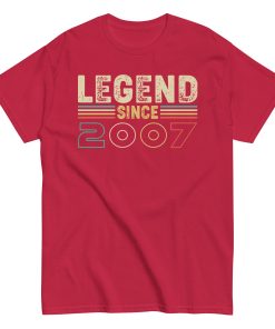 Legend Since 2007 T-shirts Birthday Gifts