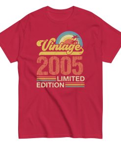 Vintage 2005 Limited Edition Birthday Gift T-shirts