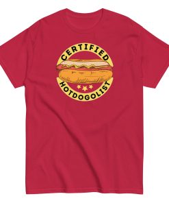 Certified Hotdogologist Funny BBQ Gift Hotdog T-Shirt