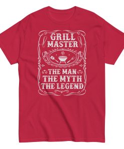 Grillmaster The Man The Myth The Legend Funny BBQ T-shirt