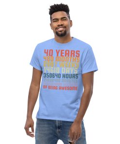 40th Birthday T Shirts 40 Years Of Being Awesome Gift T-shirts