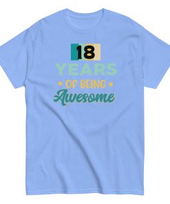 18 Years Of Being Awesome – 18th Birthday T-shirts
