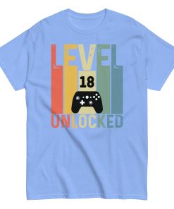 Level 18 Unlocked – 18th Birthday T-shirts for Gamers