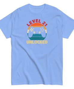 Level 21 Unlocked T-shirt 21st Birthday Gift T Shirts
