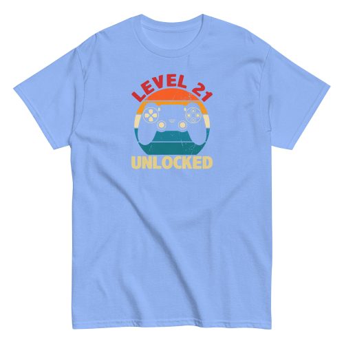 Level 21 Unlocked T-shirt 21st Birthday Gift T Shirts