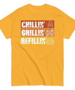 BBQ T-Shirt Chillin’ Grillin’ Refillin’