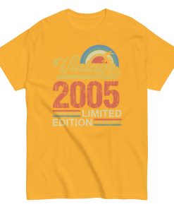 Vintage 2005 Limited Edition Birthday Gift T-shirts