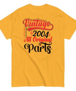 Vintage 2004 All Original Parts T-shirt Birthday Gift T Shirt