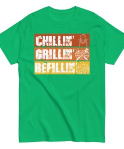 BBQ T-Shirt Chillin’ Grillin’ Refillin’