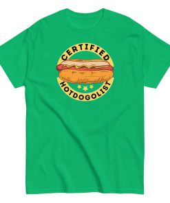 Certified Hotdogologist Funny BBQ Gift Hotdog T-Shirt