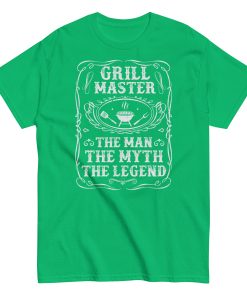 Grillmaster The Man The Myth The Legend Funny BBQ T-shirt