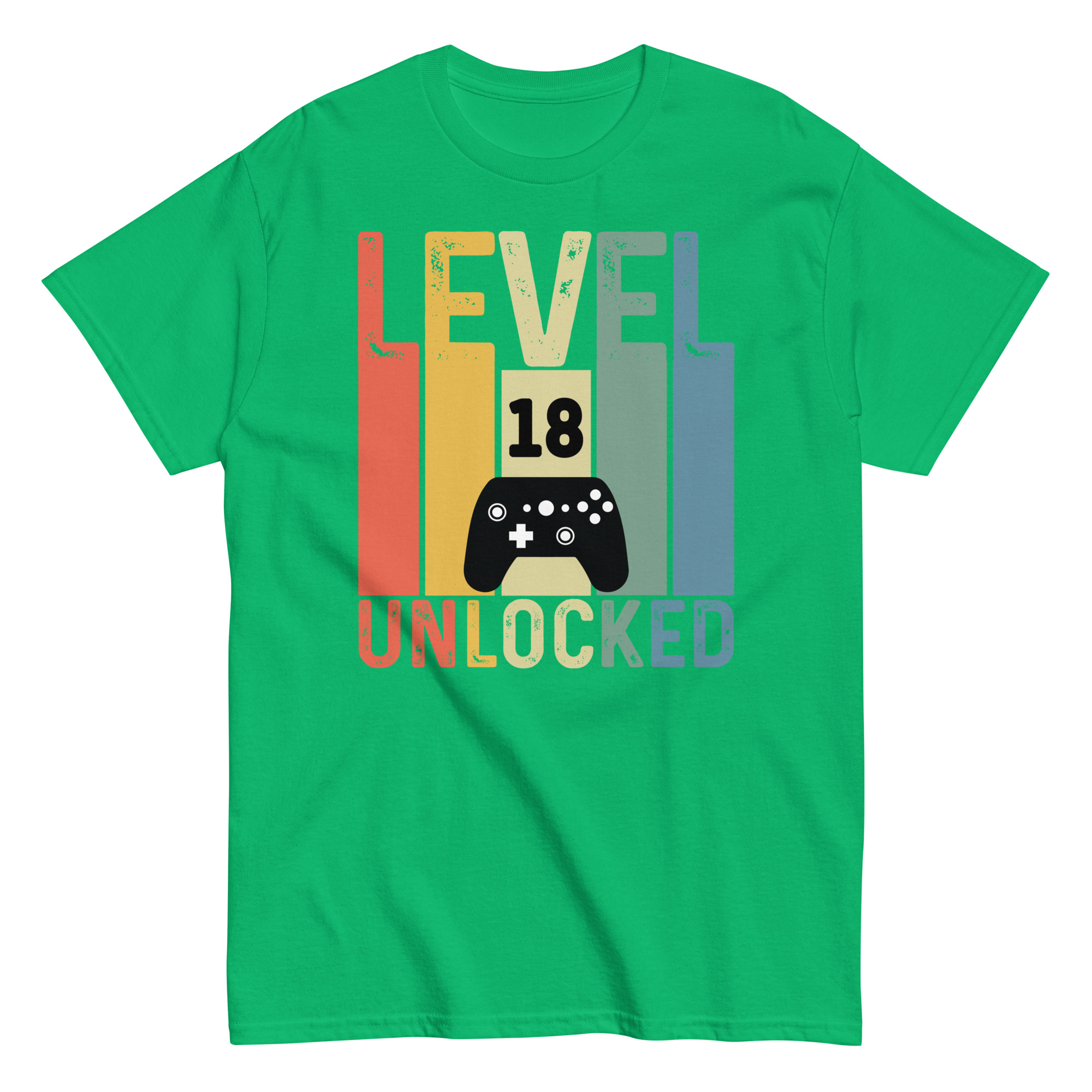 Level 18 Unlocked – 18th Birthday T-shirts for Gamers