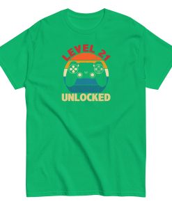 Level 21 Unlocked T-shirt 21st Birthday Gift T Shirts