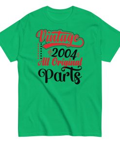 Vintage 2004 All Original Parts T-shirt Birthday Gift T Shirt