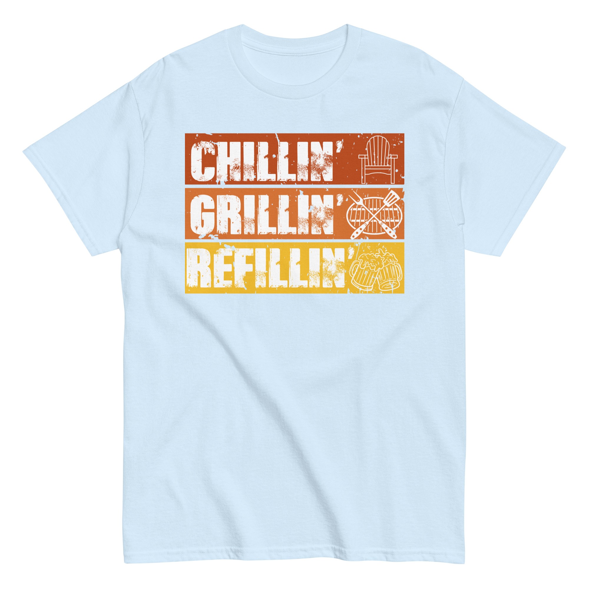 BBQ T-Shirt Chillin’ Grillin’ Refillin’