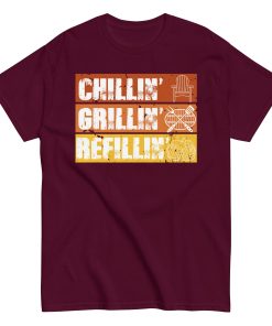 BBQ T-Shirt Chillin’ Grillin’ Refillin’