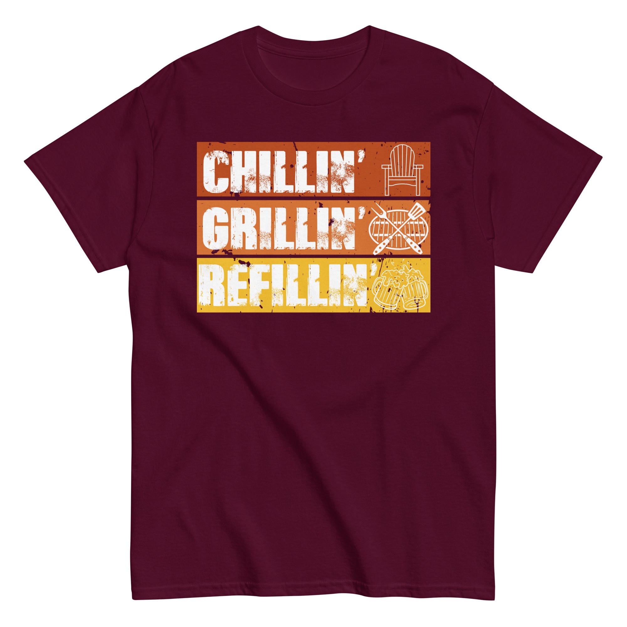 BBQ T-Shirt Chillin’ Grillin’ Refillin’