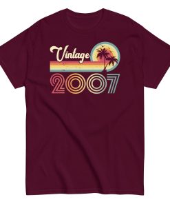 Vintage 2007 Birthday T-shirt