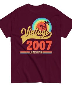 Vintage 2007 Limited Edition Birthday T-shirt Gifts
