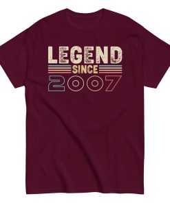 Legend Since 2007 T-shirts Birthday Gifts