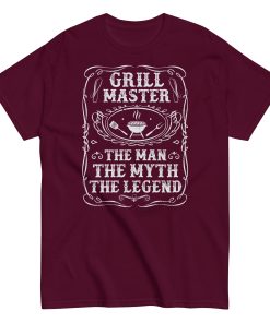 Grillmaster The Man The Myth The Legend Funny BBQ T-shirt