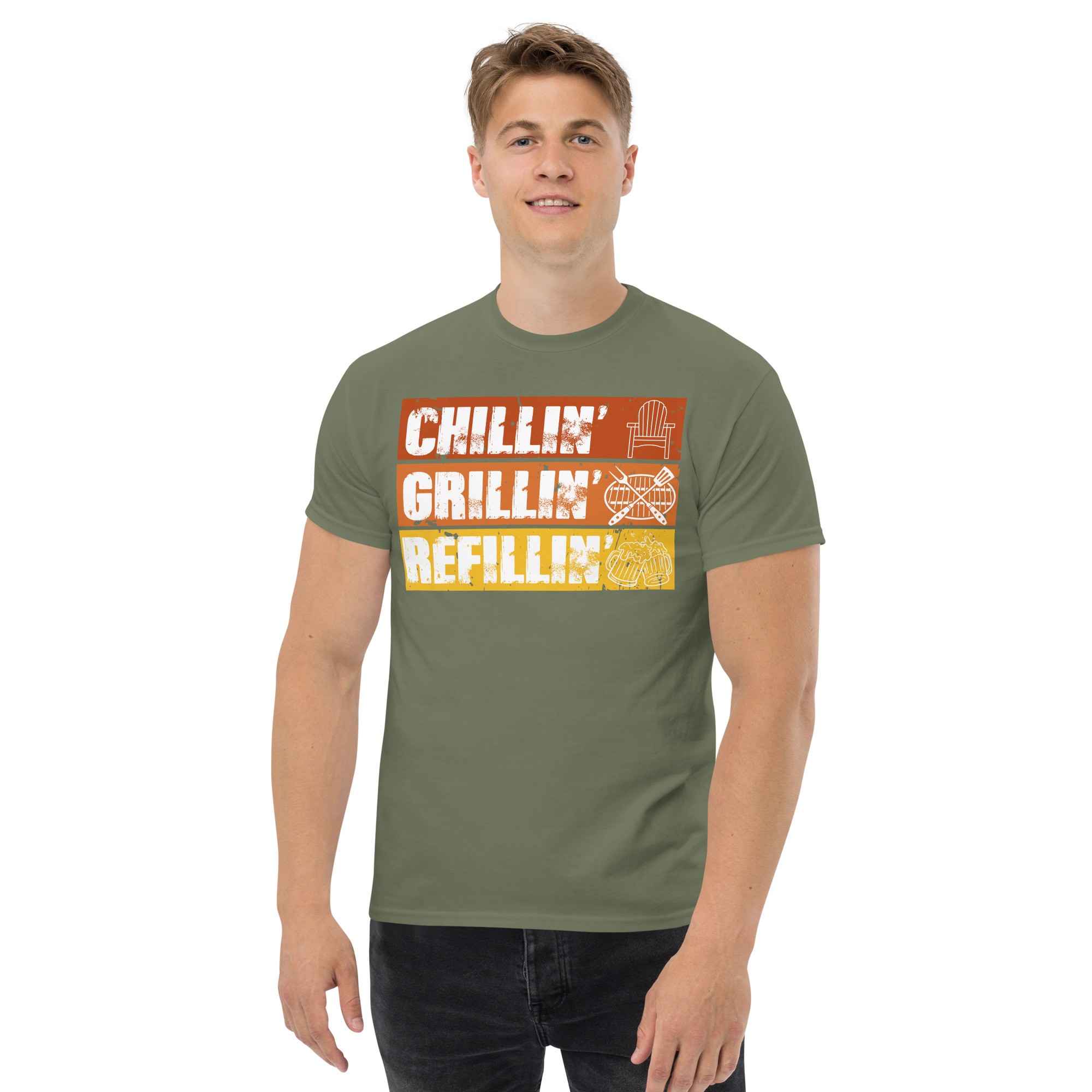 BBQ T-Shirt Chillin’ Grillin’ Refillin’