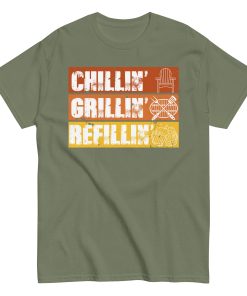 BBQ T-Shirt Chillin’ Grillin’ Refillin’