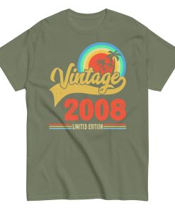 Vintage 2008 T-shirt Limited Edition 2008 Birthday T Shirt