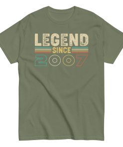 Legend Since 2007 T-shirts Birthday Gifts