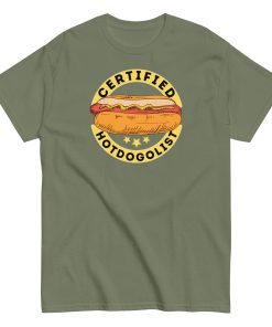 Certified Hotdogologist Funny BBQ Gift Hotdog T-Shirt