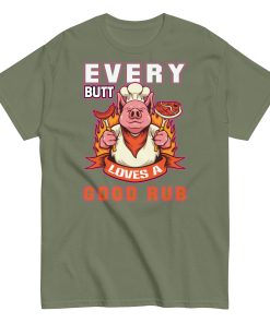 Every Butt Loves A Good Rub Funny BBQ T-shirt
