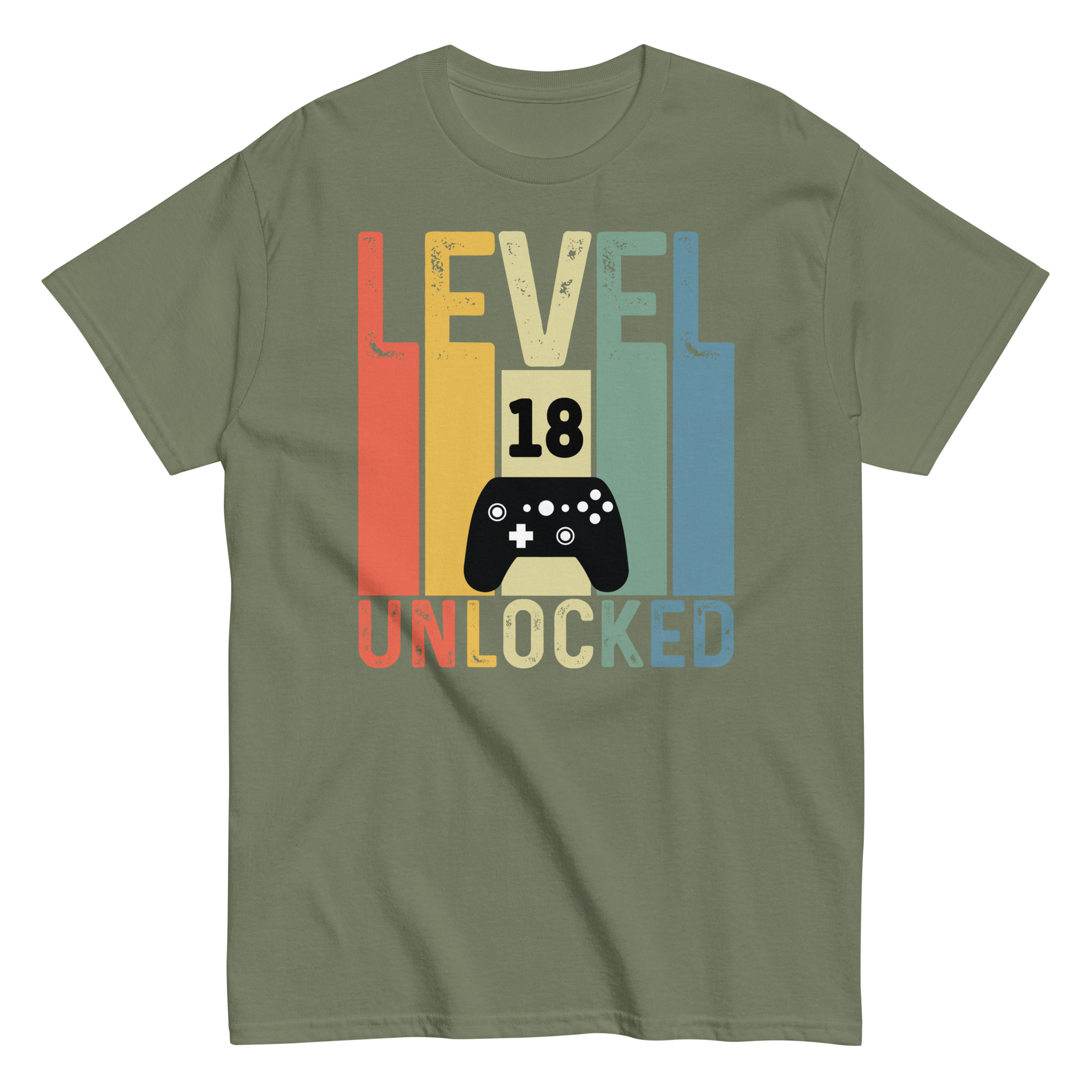 Level 18 Unlocked – 18th Birthday T-shirts for Gamers