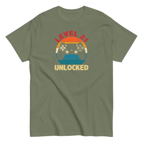 Level 21 Unlocked T-shirt 21st Birthday Gift T Shirts