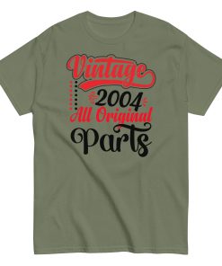 Vintage 2004 All Original Parts T-shirt Birthday Gift T Shirt