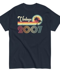Vintage 2007 Birthday T-shirt
