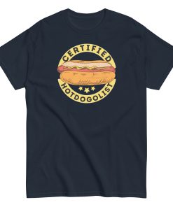 Certified Hotdogologist Funny BBQ Gift Hotdog T-Shirt