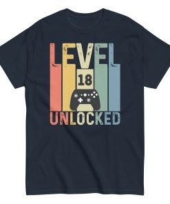 Level 18 Unlocked – 18th Birthday T-shirts for Gamers