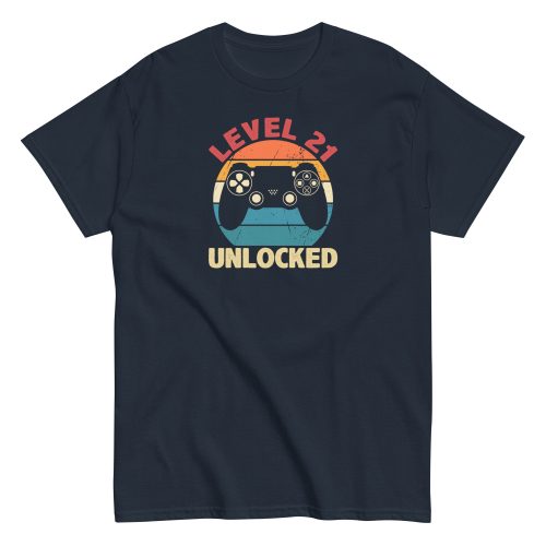 Level 21 Unlocked T-shirt 21st Birthday Gift T Shirts