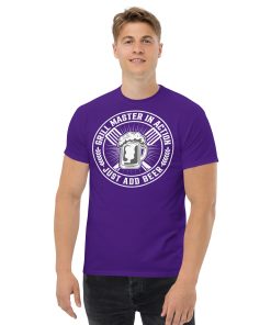 Grillmaster In Action Just Add Beer BBQ T-shirt