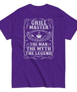 Grillmaster The Man The Myth The Legend Funny BBQ T-shirt